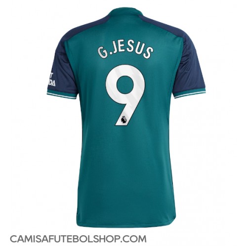 Camisa de time de futebol Arsenal Gabriel Jesus #9 Replicas 3º Equipamento 2023-24 Manga Curta